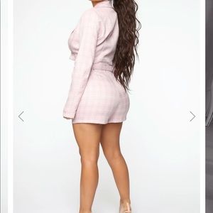 Plaid two piece skirt and blazer, brand new